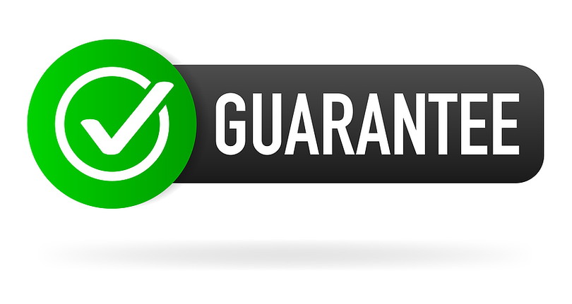 Guarantee Green Tick Label